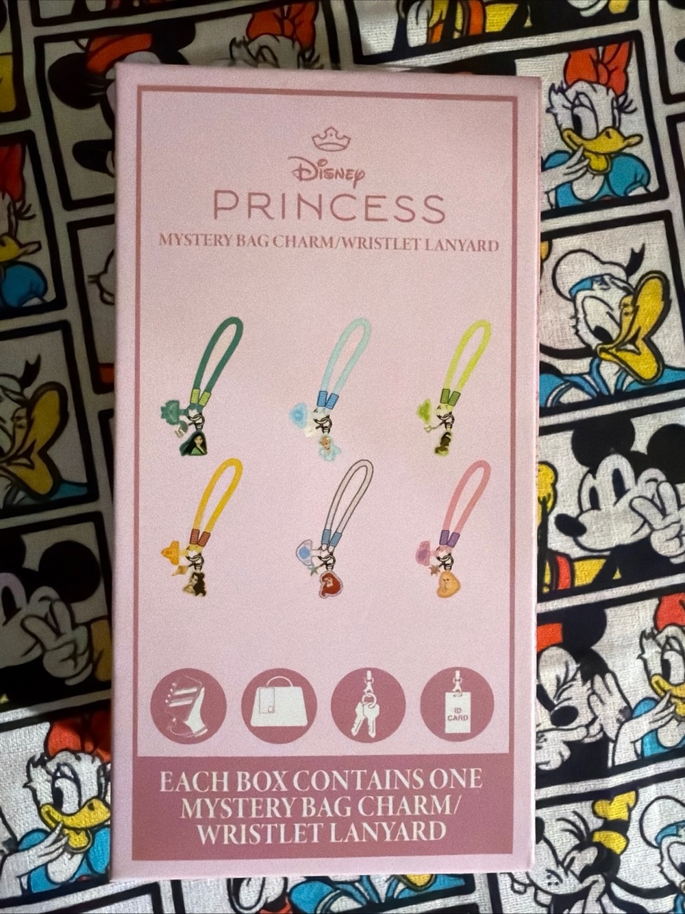 Disney Princess Charm Phone Wristlet Lanyard Charm BlindBox 2026 New Sealed
